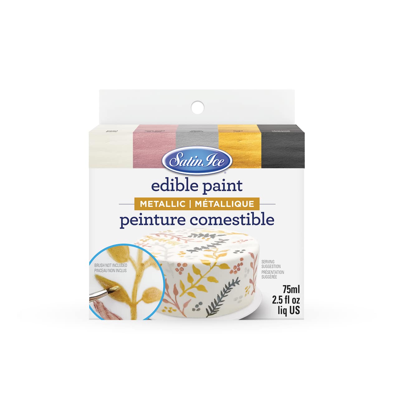 Satin Ice® Metallic Edible Paint Set